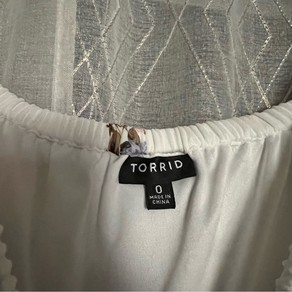 Torrid white floral dress - Picture 2 of 2